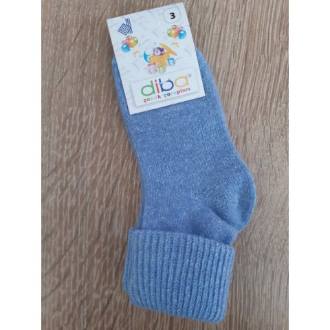 Detské vlnené ponožky Diba jednofarebné v.3