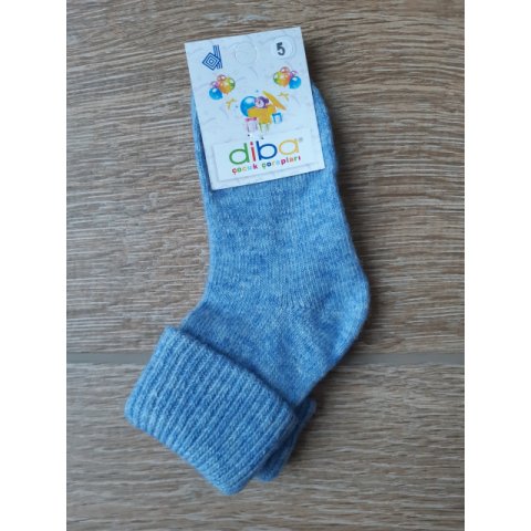 Detské vlnené ponožky Diba jednofarebné v.5