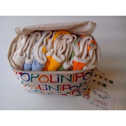 PoPoLiNi OneSize Set soft rainbow 10+1