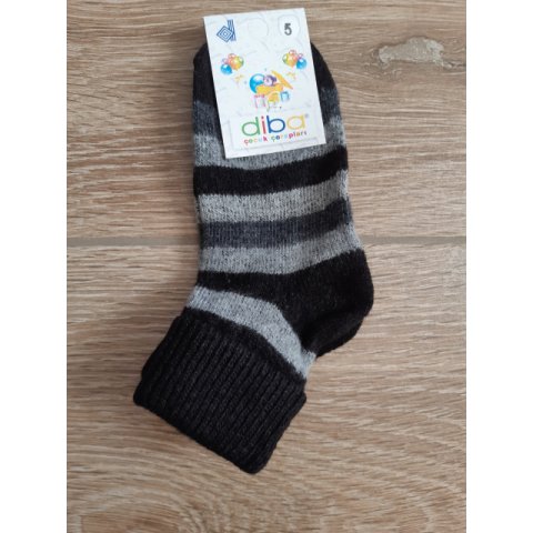 Detské vlnené ponožky Diba pruhované v.5