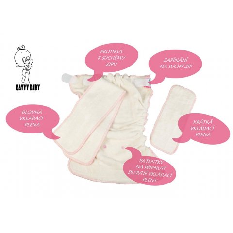 KATYV BABY denná plienka suchý zips