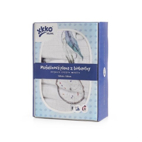 XKKO mušelínová plienka ORGANIC 120x120