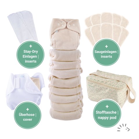PoPoLiNi MaxiSnap Set terry organic 10+1